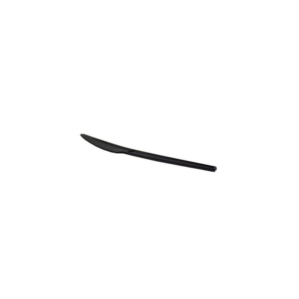 Suikerriet mes zwart C-PLA 16.5 cm. ds.1000 pc