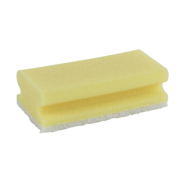 Betra Schuurspons met greep geel/wit 140x70x42mm a10
