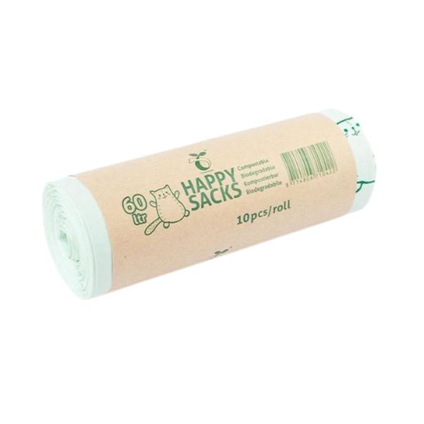 Afvalzak bio 60x80cm 60ltr T30 24x10st