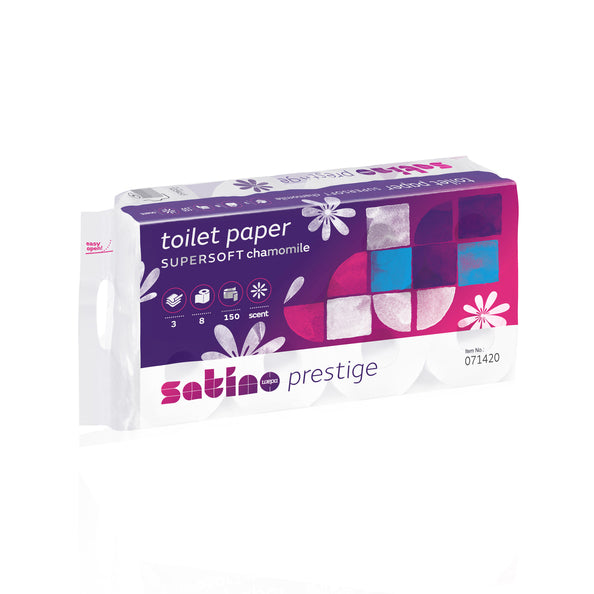 Satino prestige toiletpapier 3lgs. 8x150vel