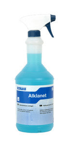 Ecolab alklanet glasreiniger sprayflacon 1ltr.