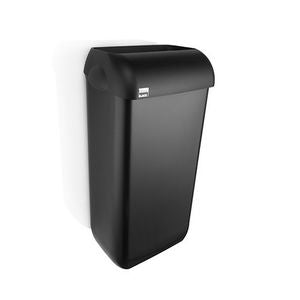 BlackSatino afvalbak kunststof zwart 23 liter