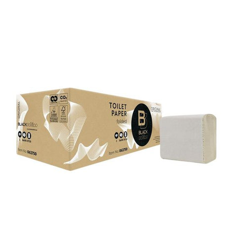 BlackSatino gevouwen toiletpapier 2lgs 36x190 vel