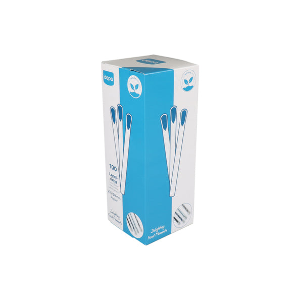 Depa lepelrietje papier assorti 230x8mm. a100