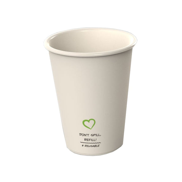 Reusable koffiebeker blanco beige 180cc. a400
