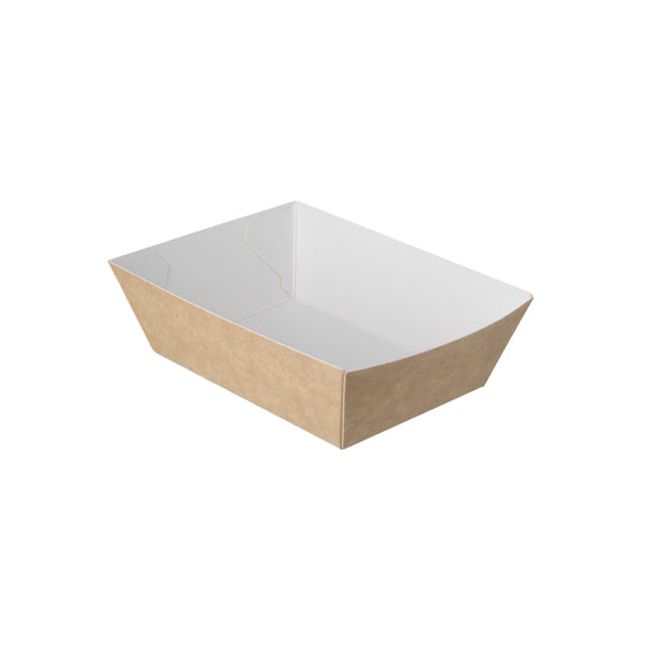 Snackbakje A7 kraft/wit a400