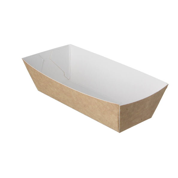 Snackbakje A5 kraft/wit a400