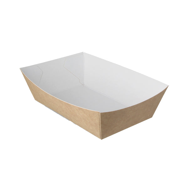 Snackbakje A13 kraft/wit a400