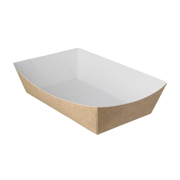 Snackbakje A14 kraft/wit a400