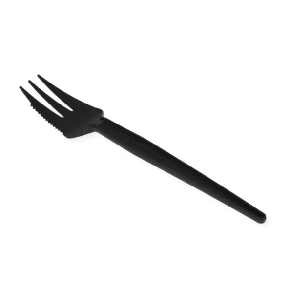 Snackvork herbruikbaar 130mm. zwart a1000