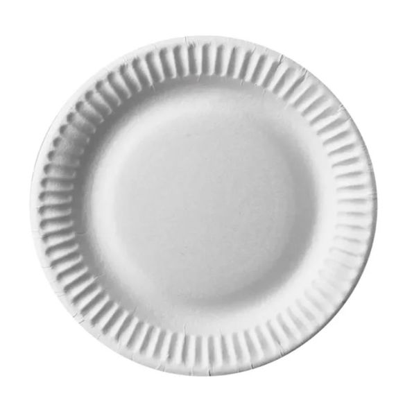 Borden rond wit karton 15cm. a100