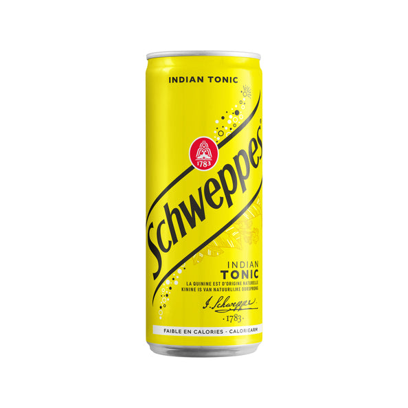 Schweppes tonic blik 33cl. a24