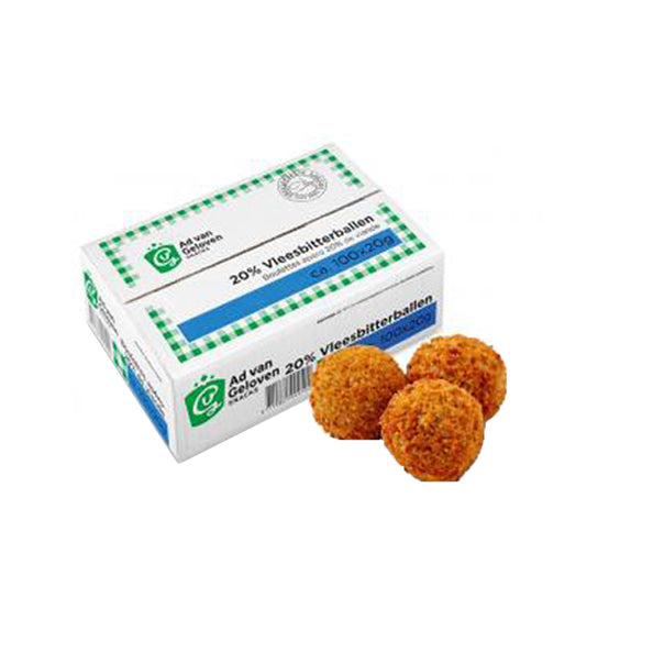 Ad van Geloven vleesbitterbal 20% 20 gr