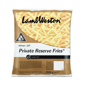 LambWeston private reserve fries 9 x 9 mm 2.5 kg