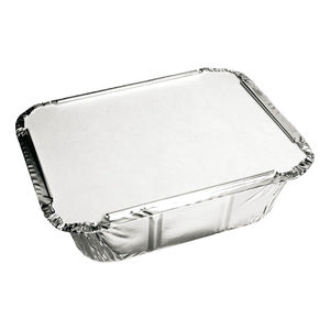 Aluminium bak met deksel 14x12x4cm. a25